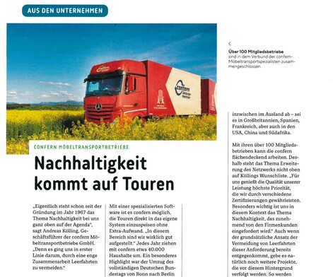 Nachhaltigkeit kommt auf Touren