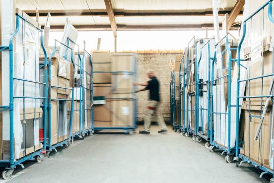 confern - storage room for pallet storage